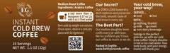 Instant Coffee, Earthy Grounds, Cold Brew, Family Pack - Dozen Jars